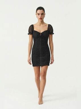 Privy - Privately Privileged ruched hook and eye dress